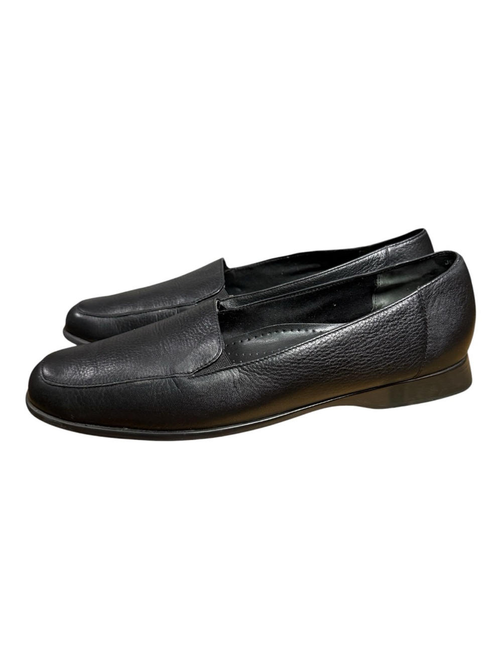 Trotters Jess Womens 10 N Black Leather Loafers Slip On Comfort Shoes Brazil
